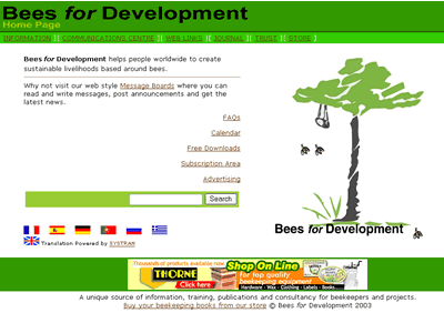 Bees for Development Home Page