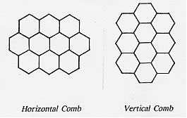 Horizontal and vertical comb