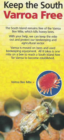 Keep the South Varroa Free leaflet