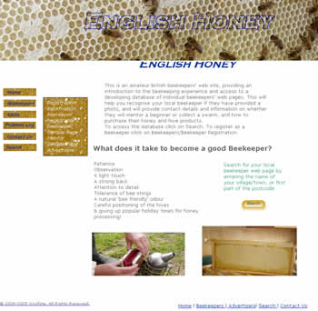 English Honey website