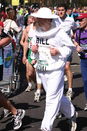 Bill Turnbull completed the London Marathon